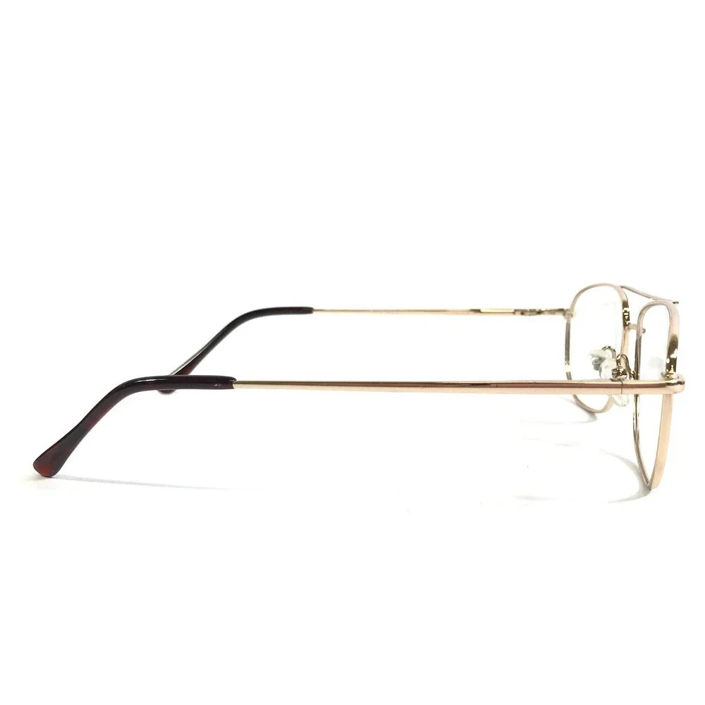 Shiny Gold Aviator Eyeglasses Frames P-115 GOLD Aviator Wire Rim 55-15-140